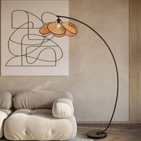 Lampadaire Rotin Japandi 