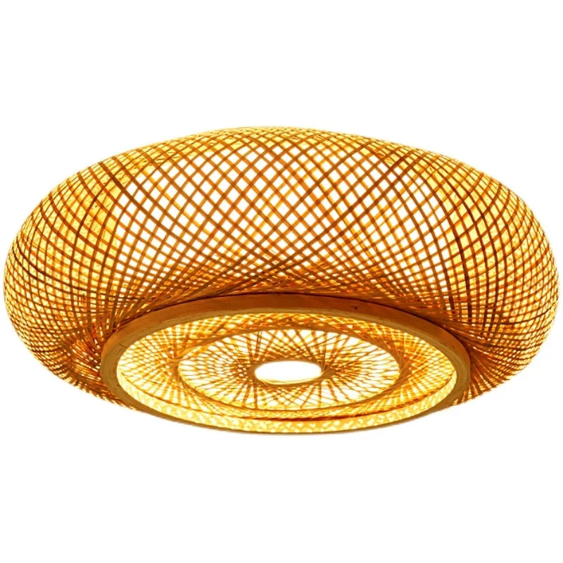 Plafonnier Bambou Rotin